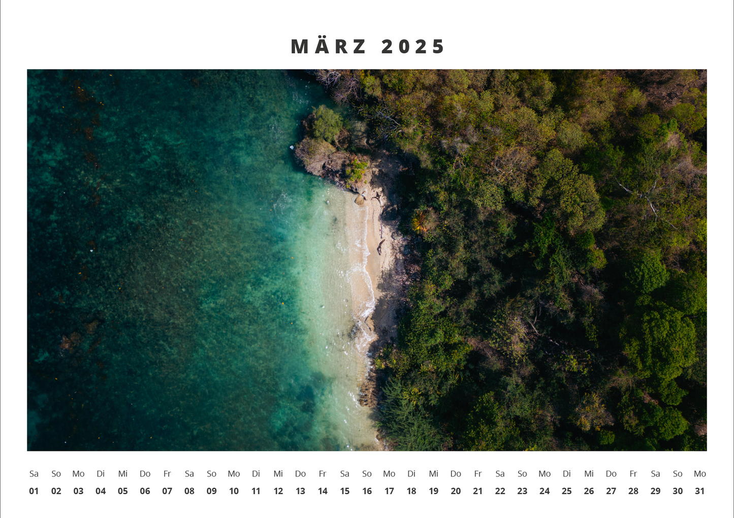 Pro Ocean Kalender 2025 – Limited Edition x Simon Felber (A3 - 29,7 x 42 cm)