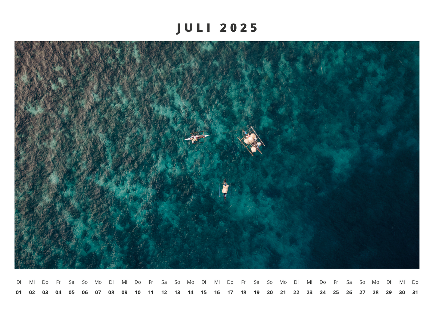 Pro Ocean Kalender 2025 – Limited Edition x Simon Felber (A3 - 29,7 x 42 cm)