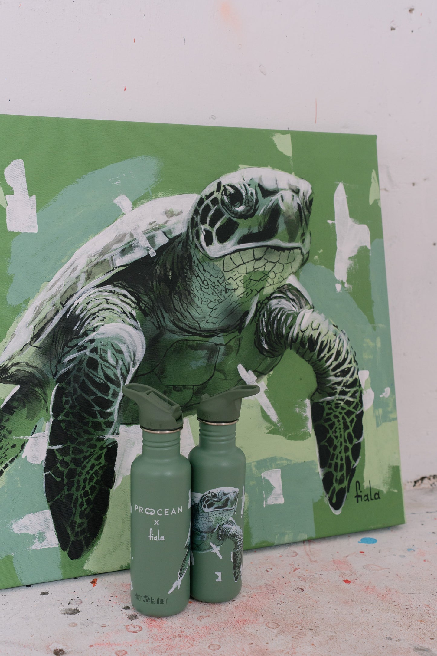 Trinkflasche Pro Ocean x Fiala – Special Turtle Edition